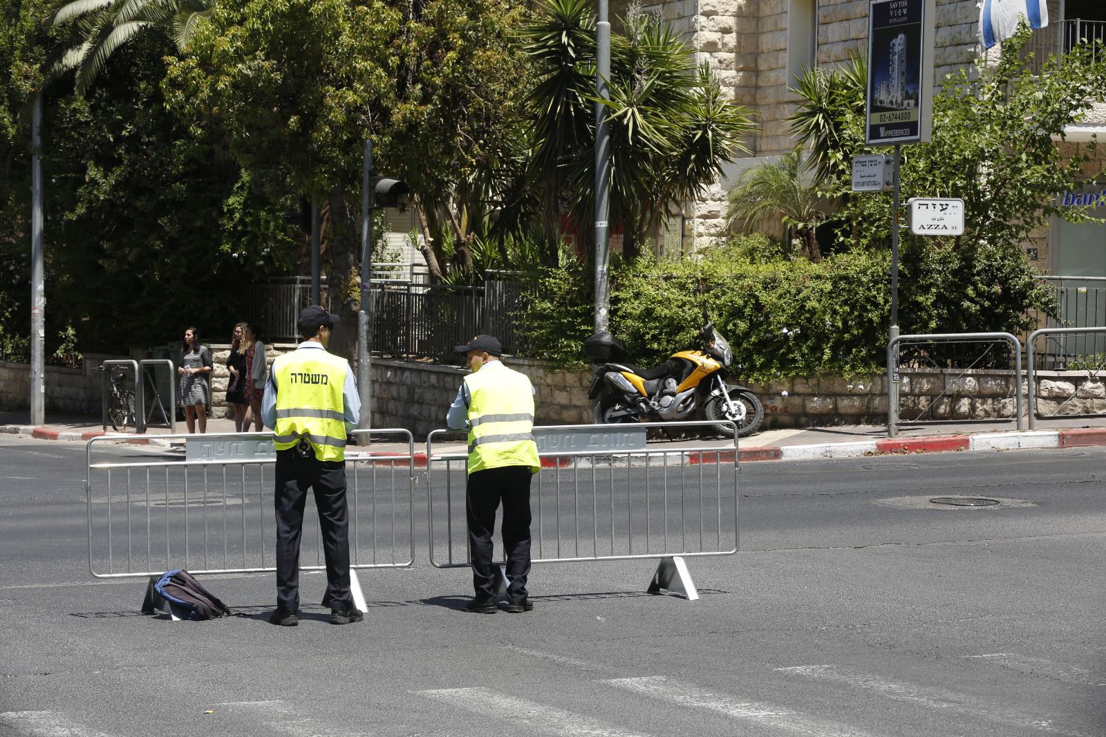 חסימות כבישים בירושלים (צילומים: דוברות המשטרה)