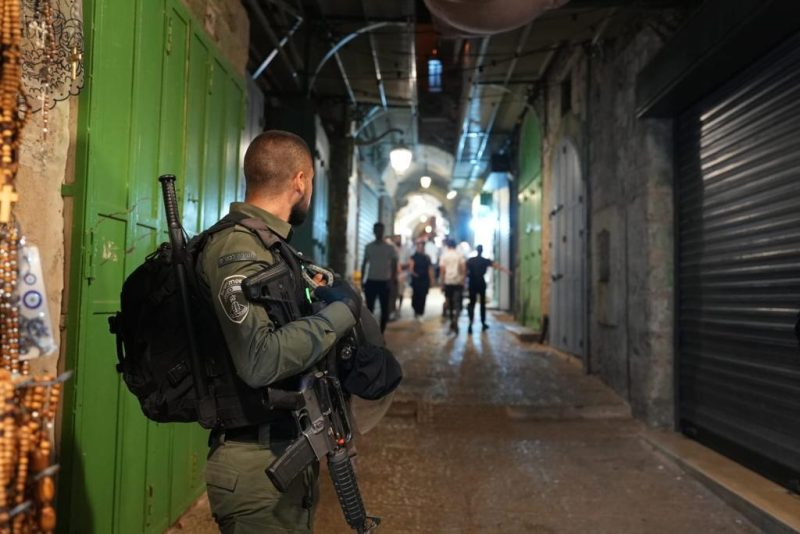 כוחות הביטחון בירושלים לקראת החגים (צילום: דוברות המשטרה)