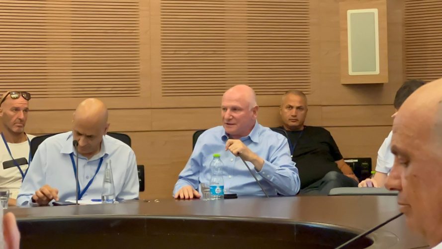 פרופ' יורם וייס בדיון בוועדת הבריאות של הכנסת (צילום: הדסה)