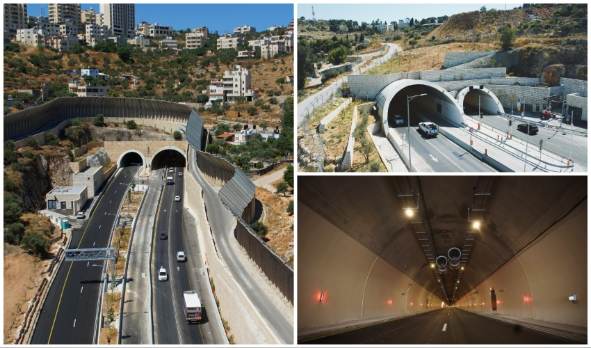 כביש המנהרות המשודרג (צילום: באדיבות חברת מוריה)