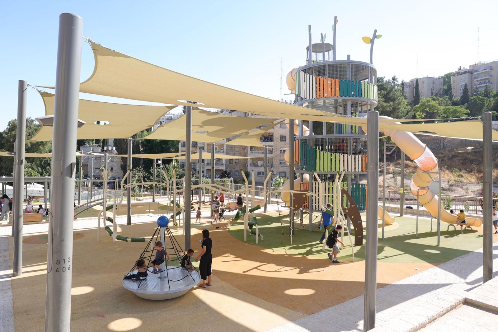 הפארק החדש בארמון הנציב (צילום: דוברות עיריית ירושלים)